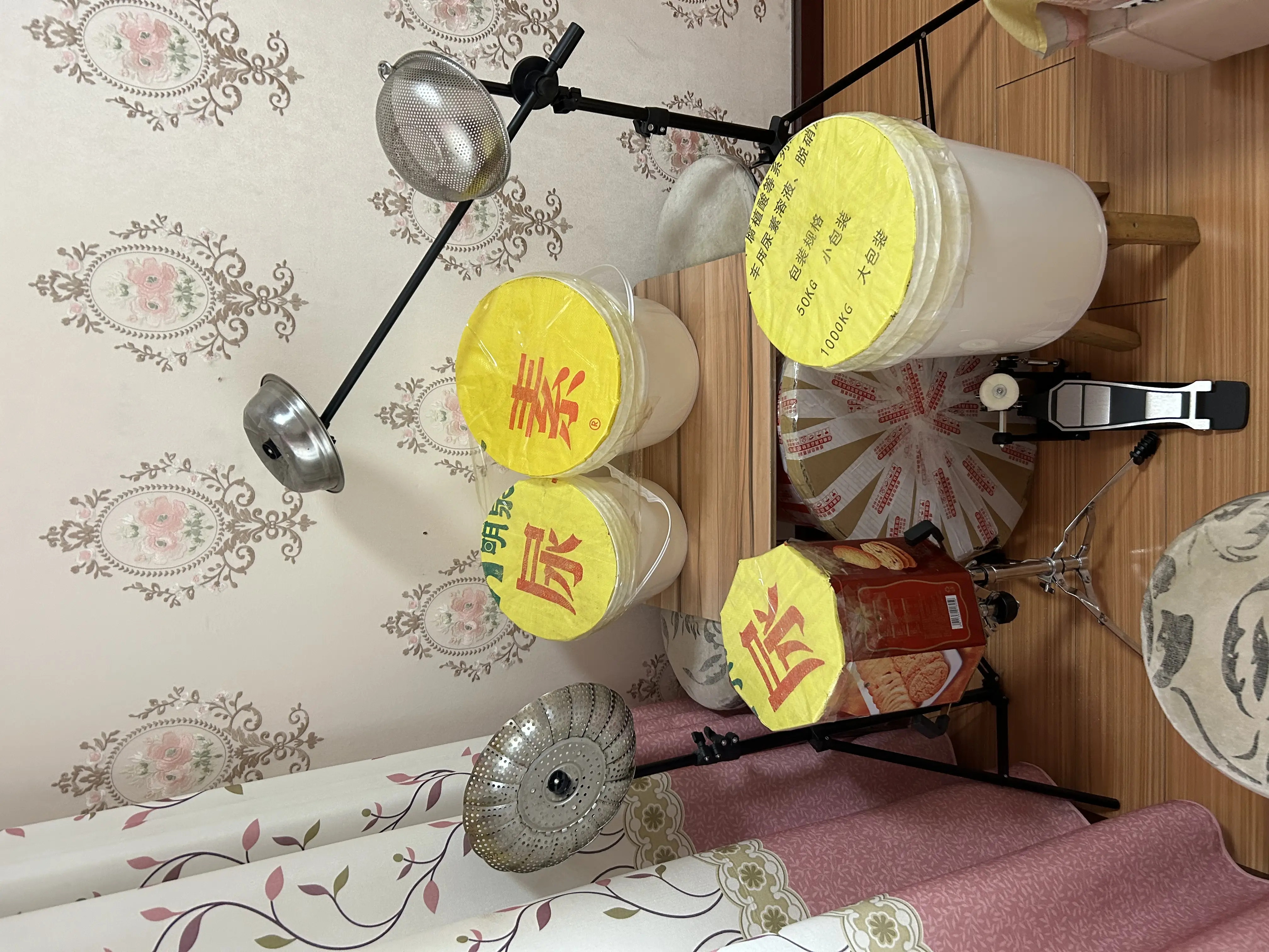 网上找的自制架子鼓